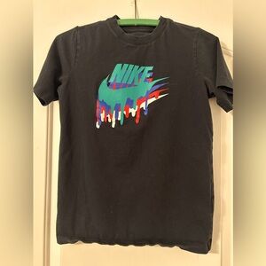 Nike Black and Blue Short Sleeve Tee